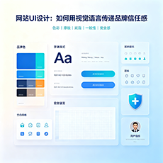 阳泉建站-网站UI设计：如何用视觉语言传递品牌信任感